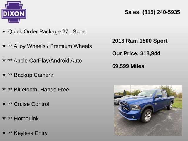 Used 2016 RAM 1500 Sport AWD/4WD image 4