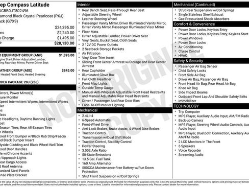 Used 2018 Jeep Compass Latitude w/ Popular Equipment Group FWD image 2