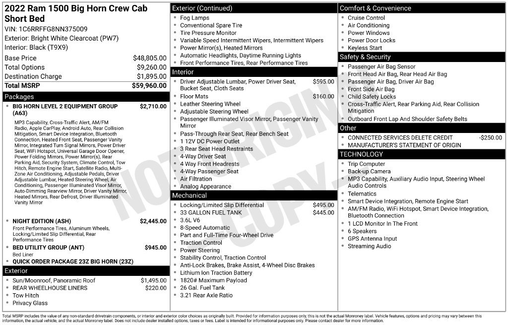 Used 2022 RAM 1500 Big Horn AWD/4WD image 25