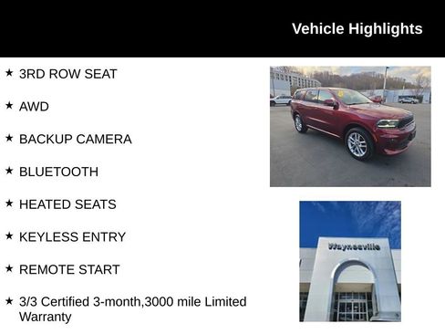 Used 2022 Dodge Durango GT AWD/4WD image 2
