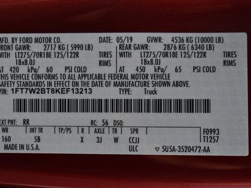 Used 2019 Ford F250 Lariat w/ Lariat Value Package image 2