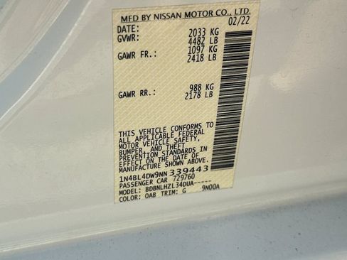 Used 2022 Nissan Altima 2.5 SV AWD/4WD image 28