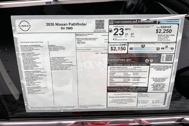 New 2026 Nissan Pathfinder SV FWD image 42