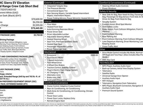 Used 2026 GMC Sierra EV Elevation w/ Premium Package AWD/4WD image 20
