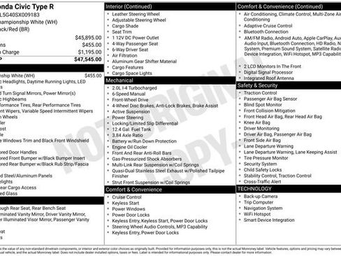 Used 2025 Honda Civic Type R image 43