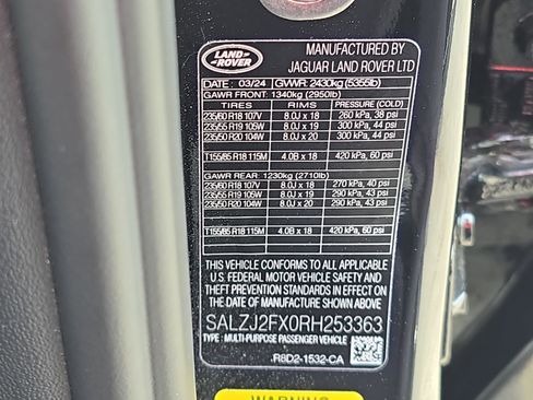 Certified 2024 Land Rover Range Rover Evoque S AWD/4WD image 36