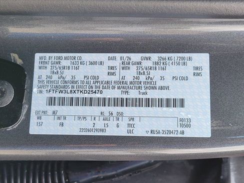 New 2026 Ford F150 XLT w/ Equipment Group 302A MID image 11