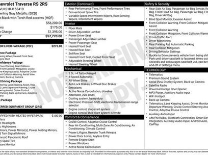 Used 2024 Chevrolet Traverse RS w/ LPO, Floor Liner Package