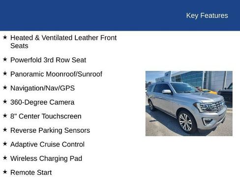 Certified 2020 Ford Expedition Max Limited w/ Equipment Group 302A RWD image 11