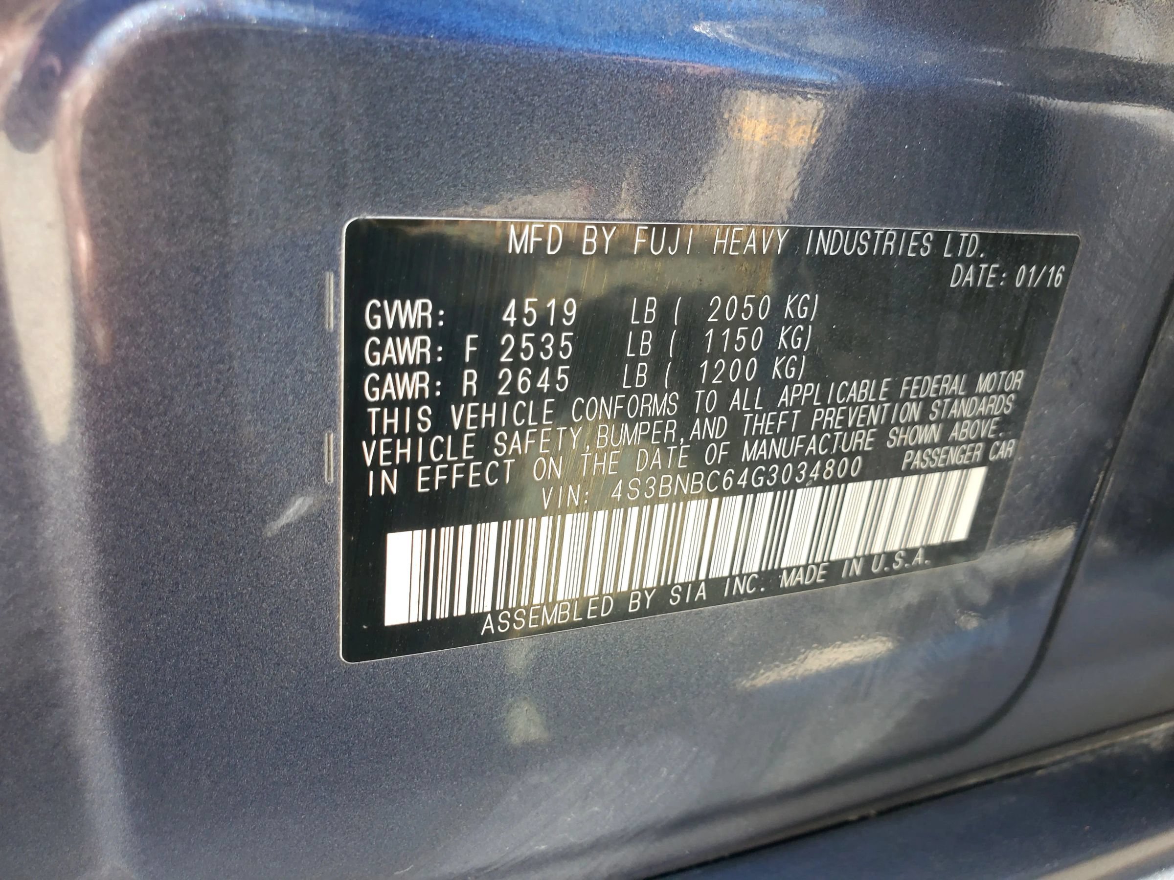 Used 2016 Subaru Legacy 2.5i Premium AWD/4WD image 56