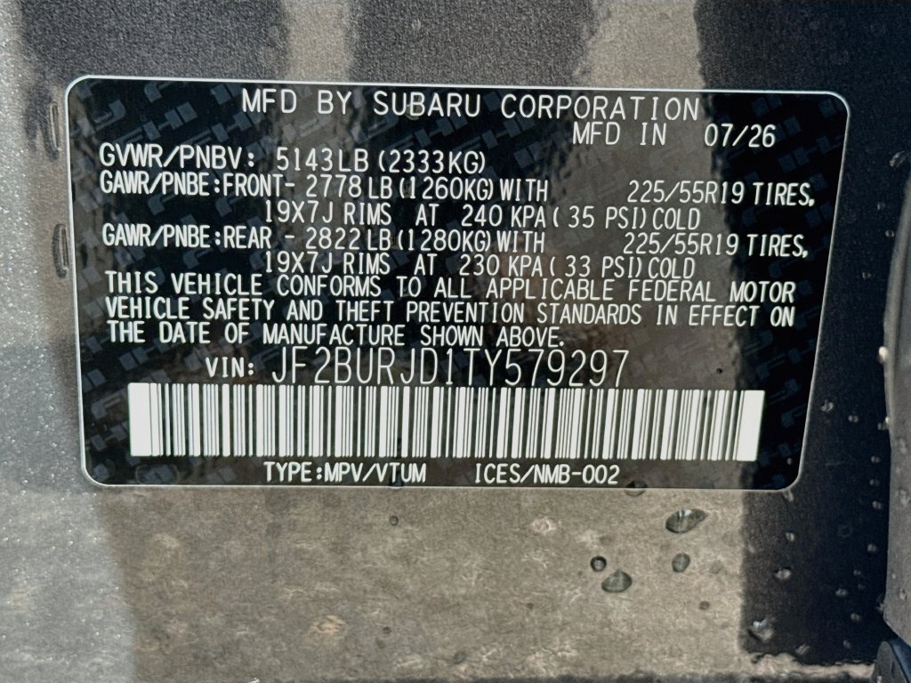 New 2026 Subaru Outback Touring XT AWD/4WD image 32
