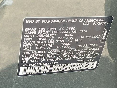 New 2026 Volkswagen Atlas SEL Premium R-Line AWD/4WD image 31