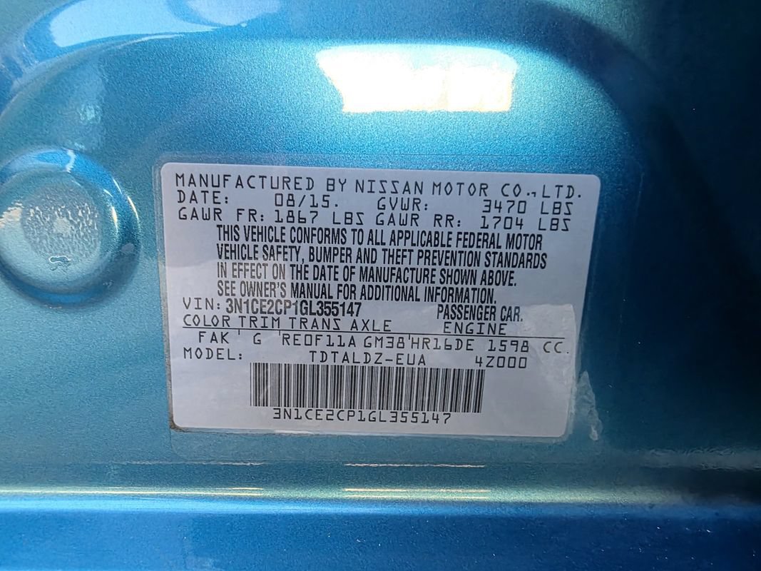 Used 2016 Nissan Versa Note SV FWD image 36