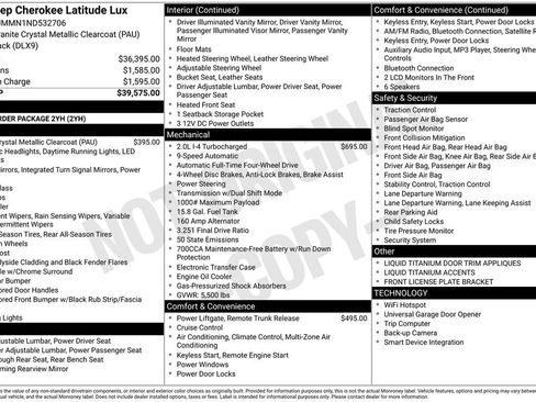 Used 2022 Jeep Cherokee Latitude Lux image 35