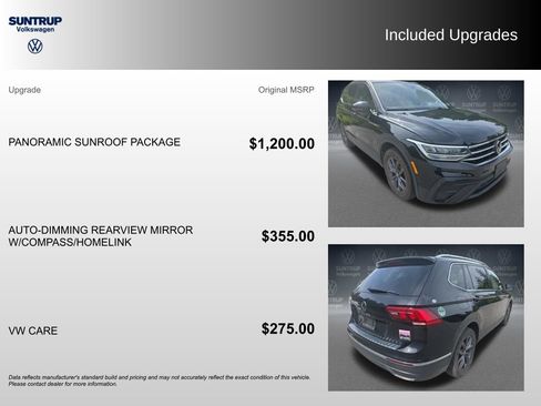 Used 2023 Volkswagen Tiguan SE w/ Panoramic Sunroof Package FWD image 2