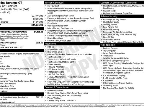 Used 2017 Dodge Durango GT w/ Nav & Power Liftgate Group RWD image 15