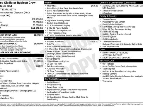 Used 2024 Jeep Gladiator Rubicon w/ Technology Group image 11