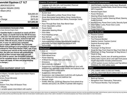 Used 2014 Chevrolet Equinox LT w/ Driver Convenience Package FWD image 12