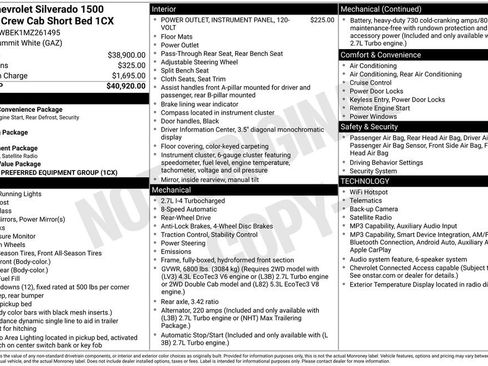 Used 2021 Chevrolet Silverado 1500 Custom RWD image 3
