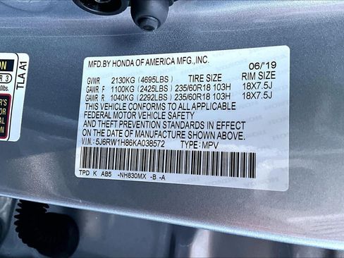 Used 2019 Honda CR-V EX-L image 33