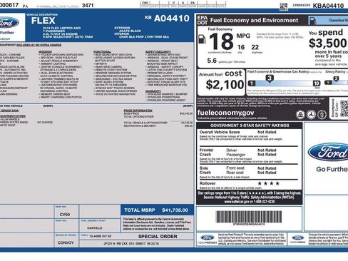 Used 2019 Ford Flex Limited AWD/4WD image 15
