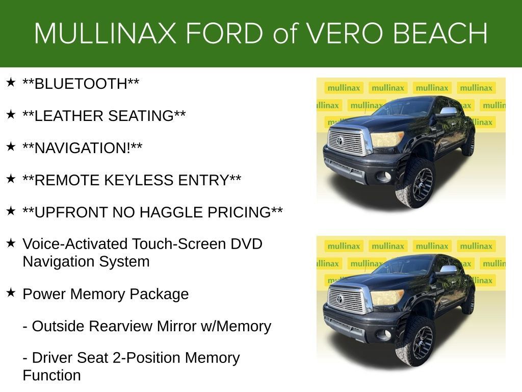 Used 2013 Toyota Tundra Limited w/ Memory Pkg AWD/4WD image 6