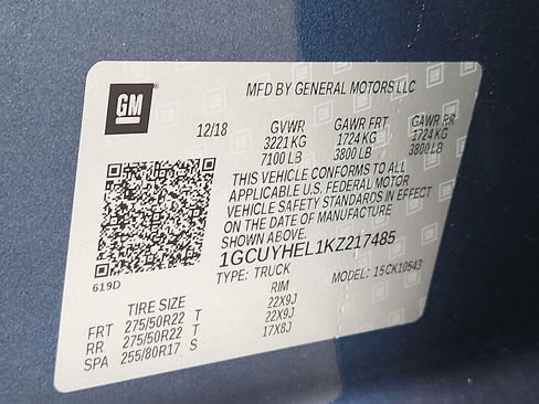 Used 2019 Chevrolet Silverado 1500 High Country w/ High Country Premium Package image 31