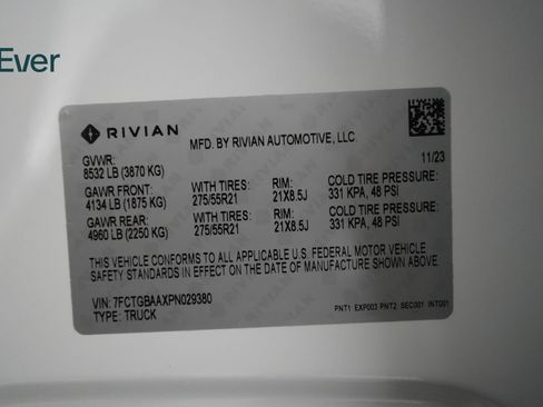 Used 2023 Rivian R1T Adventure AWD/4WD image 30