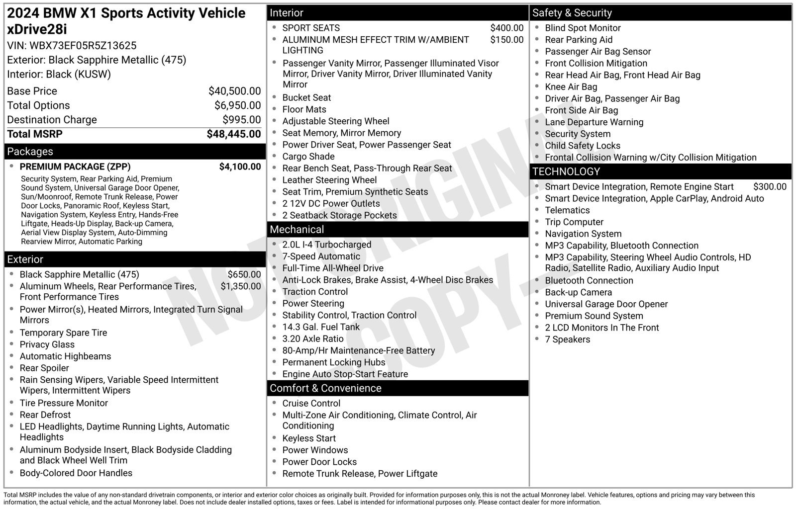 Certified 2024 BMW X1 xDrive28i w/ Premium Package AWD/4WD image 31