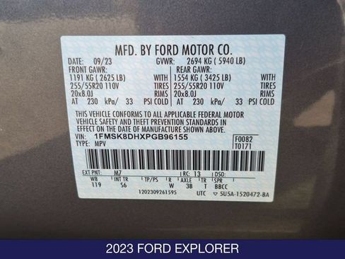 Used 2023 Ford Explorer XLT w/ Equipment Group 202A AWD/4WD image 33
