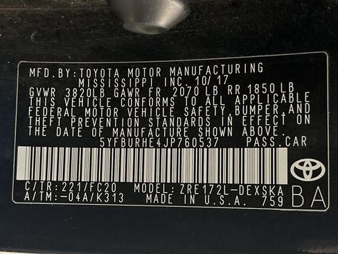 Used 2018 Toyota Corolla SE image 11