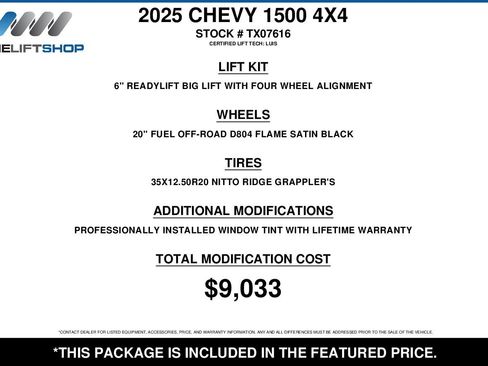 Used 2025 Chevrolet Silverado 1500 ZR2 w/ Technology Package AWD/4WD image 2