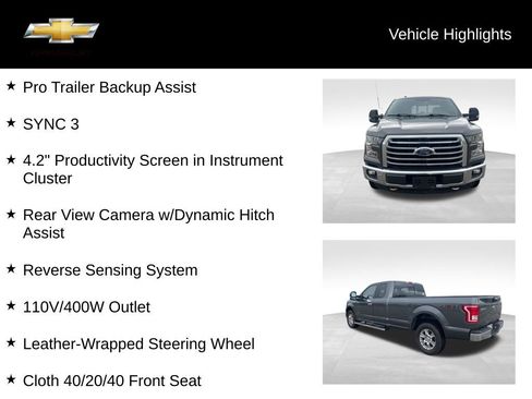 Used 2016 Ford F150 XLT w/ Equipment Group 302A Luxury image 24