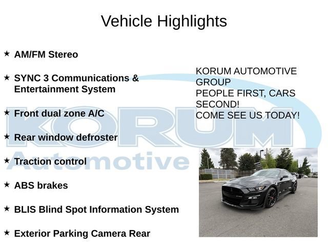 Certified 2021 Ford Mustang Shelby GT500 w/ Technology Package RWD image 8