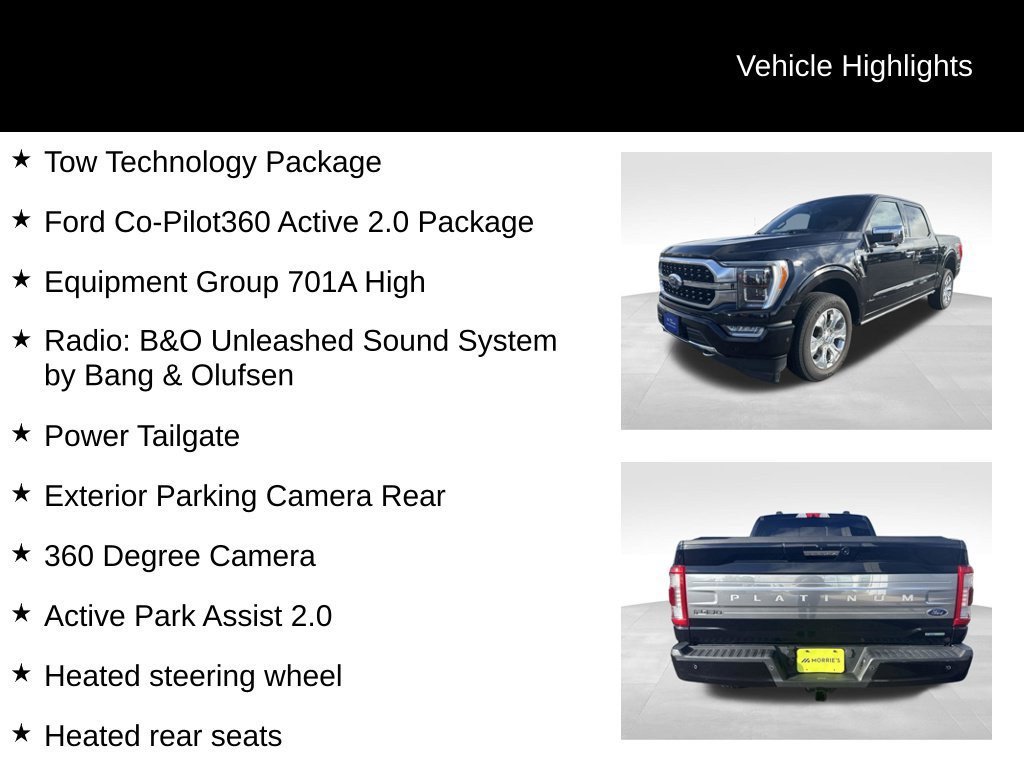 Used 2021 Ford F150 Platinum w/ Equipment Group 701A High AWD/4WD image 37