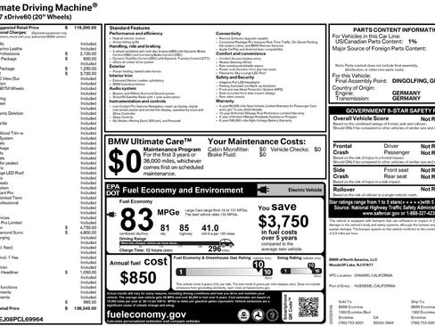 Used 2023 BMW i7 xDrive60 w/ Executive Package 2 image 70