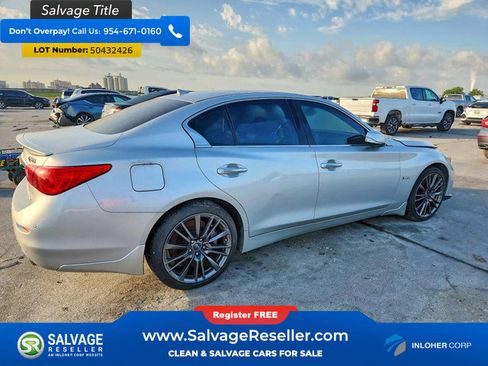 Used 2016 INFINITI Q50 Red Sport 400 AWD/4WD image 4