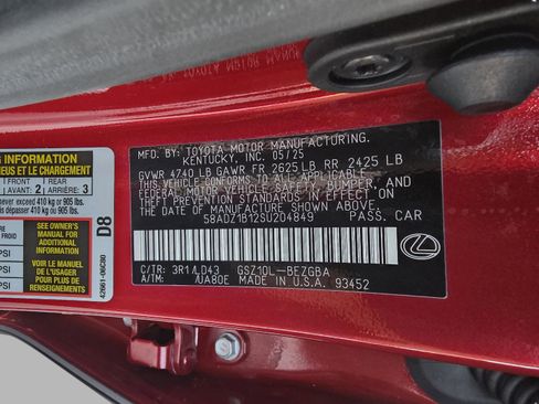 Certified 2025 Lexus ES 350 ES 350 image 31