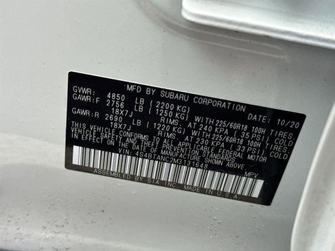 Used 2021 Subaru Outback Limited w/ Popular Package #2 image 32