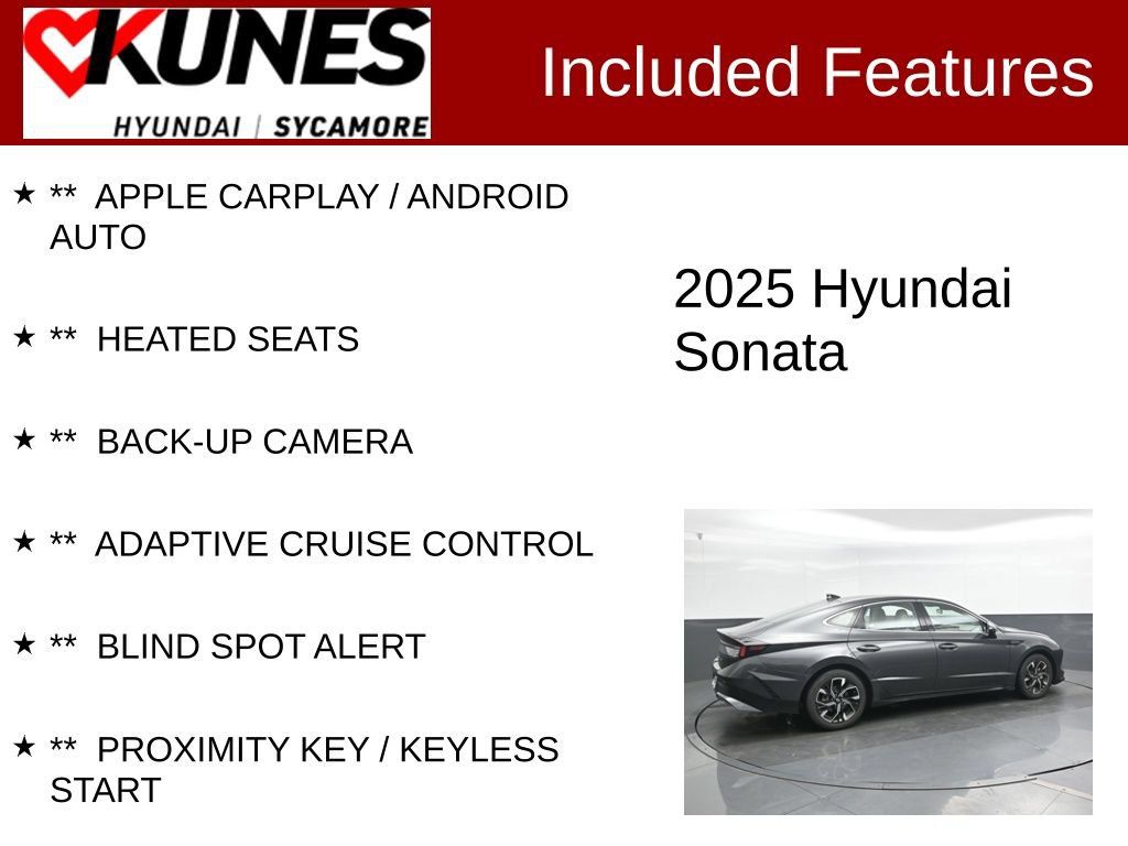 Certified 2025 Hyundai Sonata SEL FWD image 2