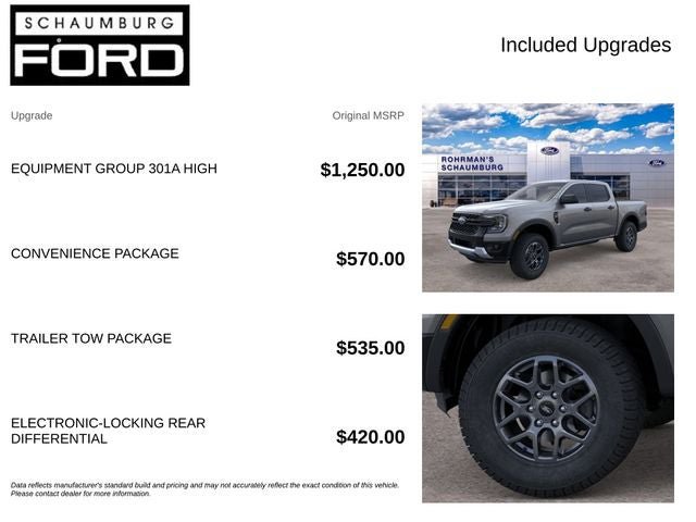 New 2026 Ford Ranger XLT w/ Equipment Group 301A High AWD/4WD image 4