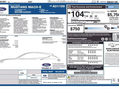 Used 2025 Ford Mustang Mach-E Premium w/ Sport Appearance Package AWD/4WD image 33