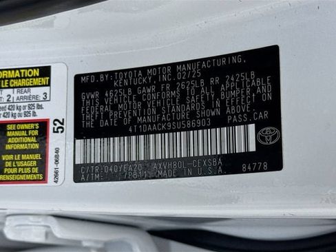 Certified 2025 Toyota Camry SE w/ Multimedia Upgrade Package FWD image 34