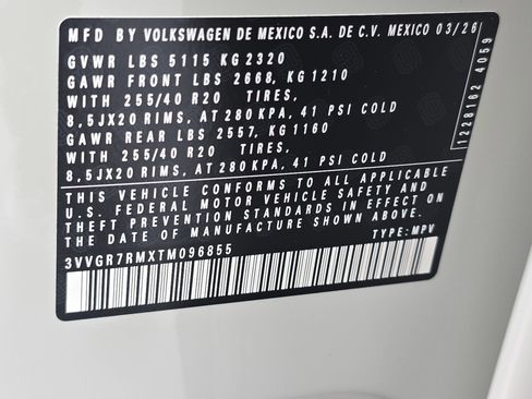 New 2026 Volkswagen Tiguan SE R-Line AWD/4WD image 36