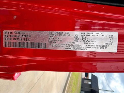 New 2026 Jeep Wrangler Unlimited Sport w/ Convenience Group AWD/4WD image 32