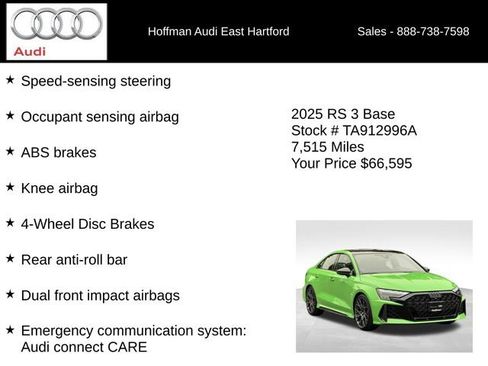 Used 2025 Audi RS 3 AWD/4WD image 24