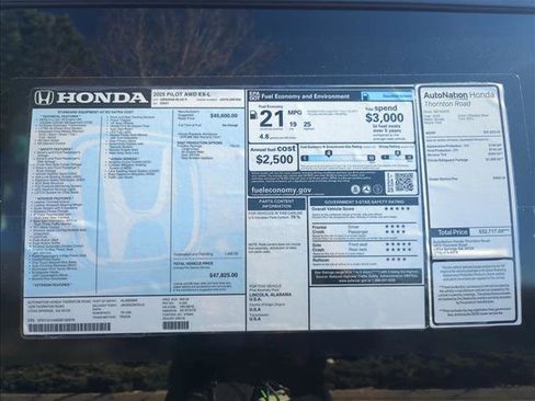 New 2025 Honda Pilot EX-L image 21