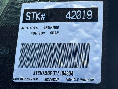 New 2026 Toyota 4Runner TRD Sport image 25