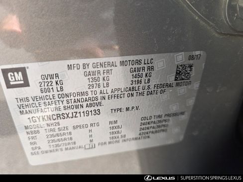 Used 2018 Cadillac XT5 Luxury w/ Driver Awareness Package image 35