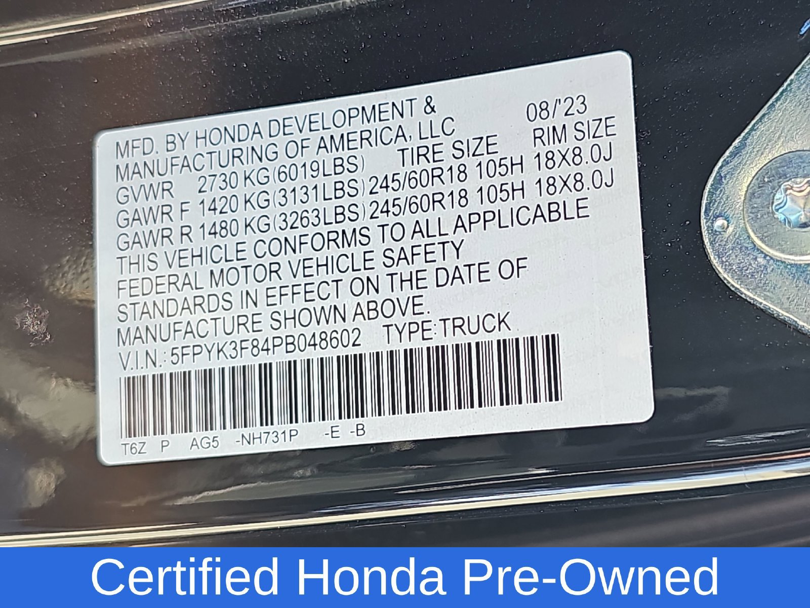 Used 2023 Honda Ridgeline Black Edition image 11
